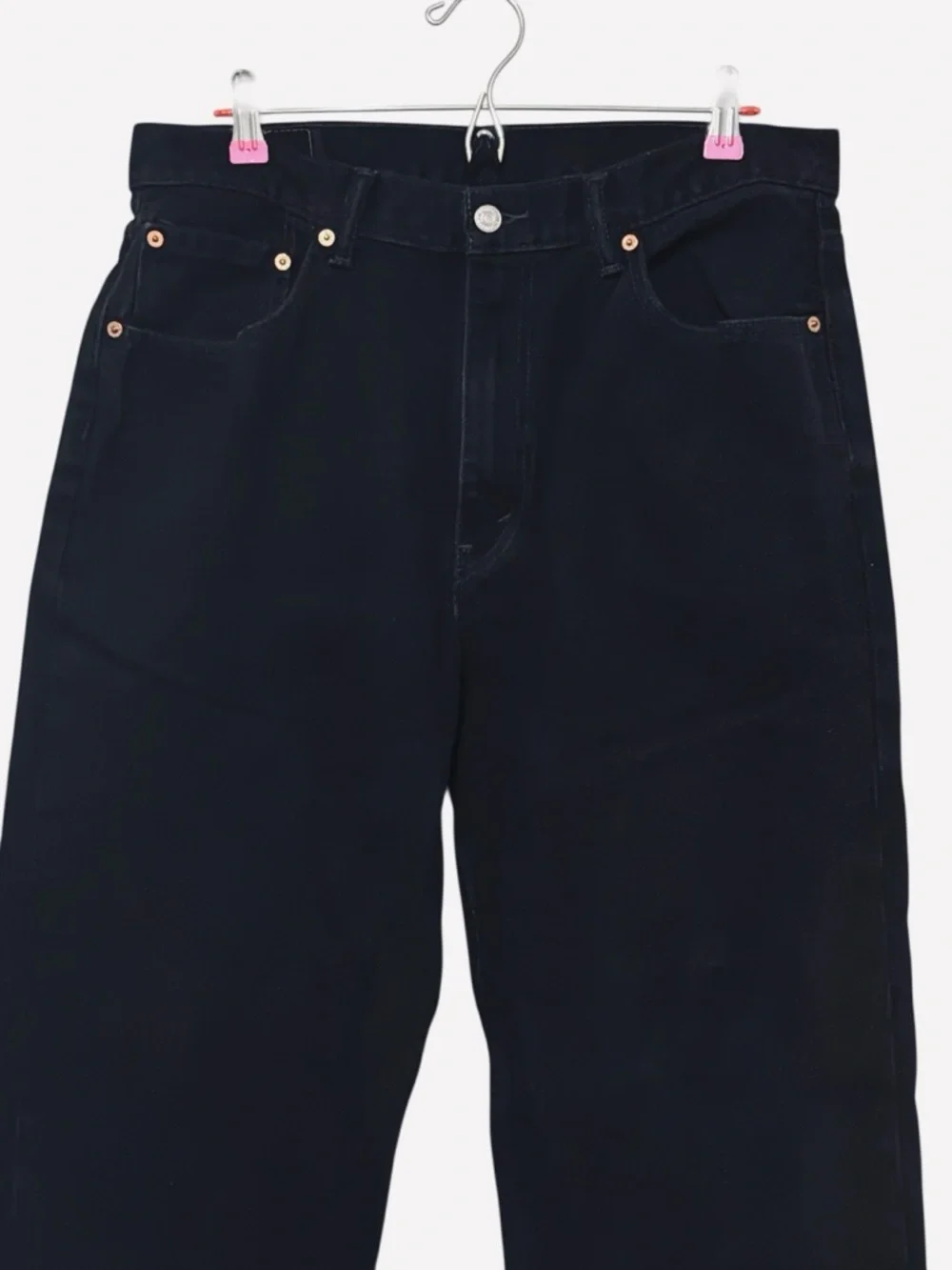 Vintage Levi’s Jeans 550 Relaxed Fit Straight Leg Black Denim Mens Size 36x32